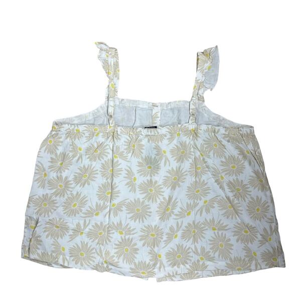 NEW Torrid Double Gauze Floral Ruffle Button Front Top Size 3X - Picture 4 of 10